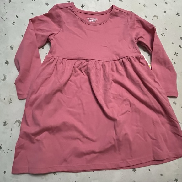 Garanimals Other - Garanimals Long Sleeve Solid Pink Dress 2T with Pockets NWT